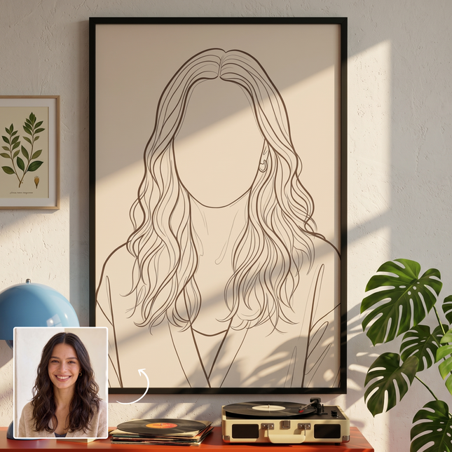 Portret linią