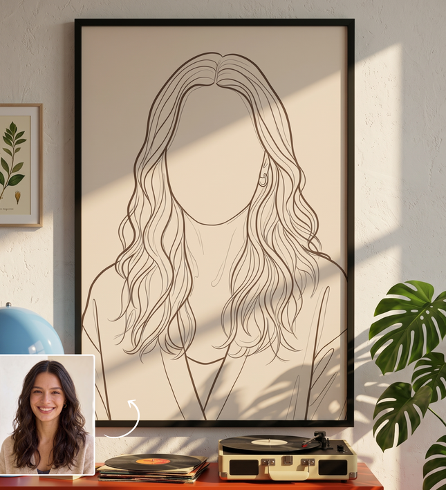 Portret linią